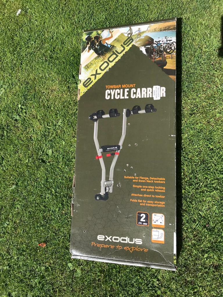 exodus 2 bike towbar mounted cycle carrier